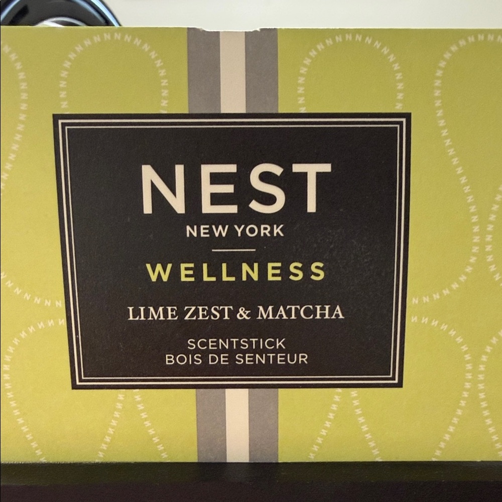 NEST Fragrances Lime Zest & Matcha Scentstick - Green and Black